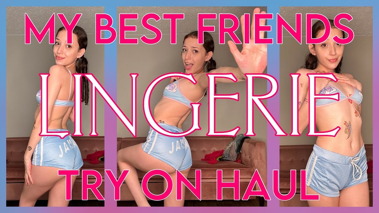 Besties LINGERIE Try On Haul❤️