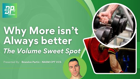 Livestream Discussion - Why More Isn't Always Better: The Volume Sweet Spot