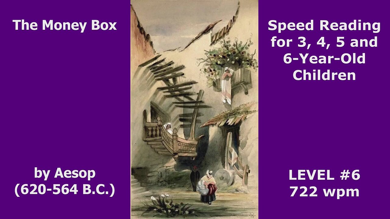 LEVEL #6. The Money Box. H.C. Andersen. Speed Reading for 3, 4, 5 and 6-Year-Old Children. 722 wpm!