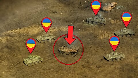 Russian FPV Drone Swarm Obliterates Huge Ukrainian Ammo Convoy