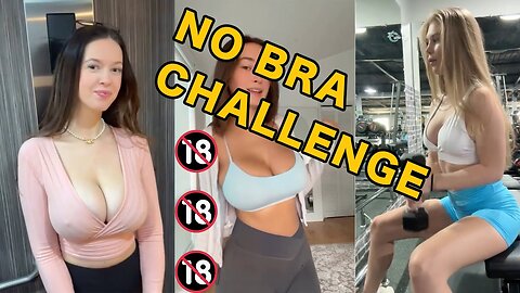 Bouncing Boobs Big Hot Girls Boobs No Bra Challenge (TIK TOK COMPILATION 🔞🔞🔞)