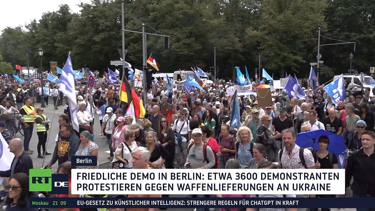 Demo in Berlin gegen Kriegskurs: Nicht kriegstüchtig werden, sondern für Frieden sorgen