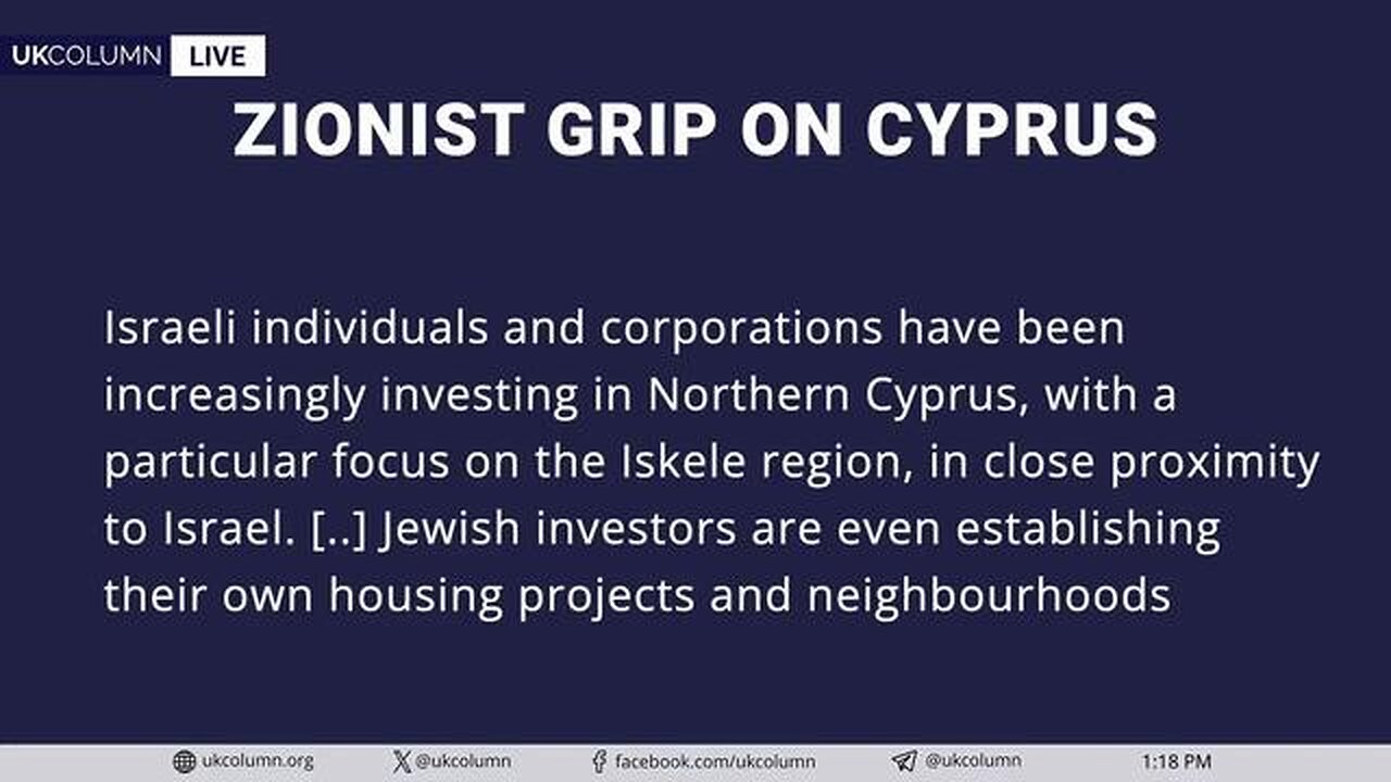 Where Does Cyprus Fit in the New Middle East Equation? | UK Column News