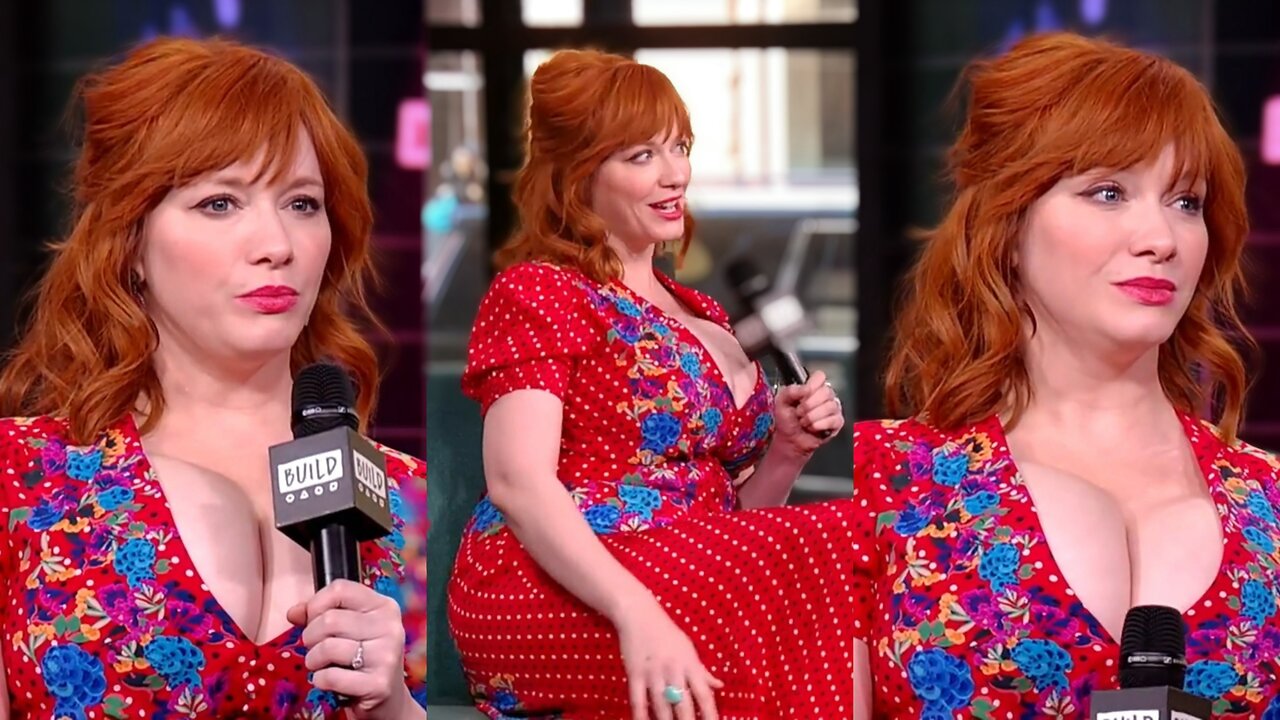 Actress Christina Hendricks gives an interview about movie, comedy, relationships