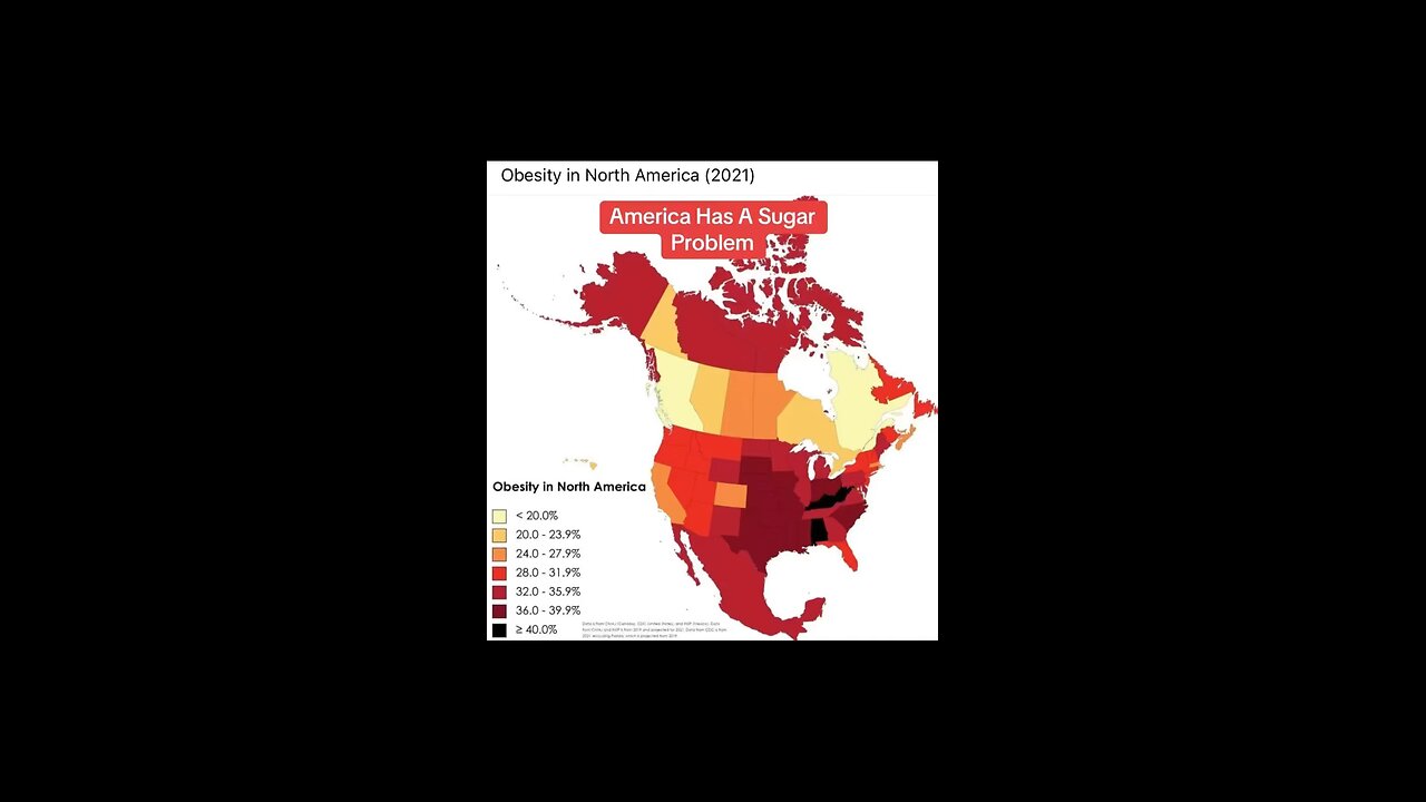 Obesity by state in America…