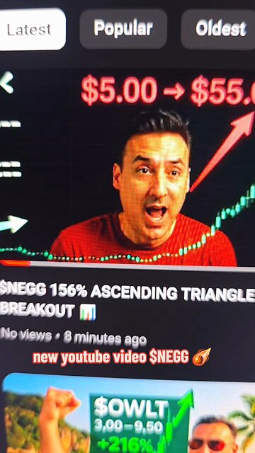 new youtube $NEGG ☄️