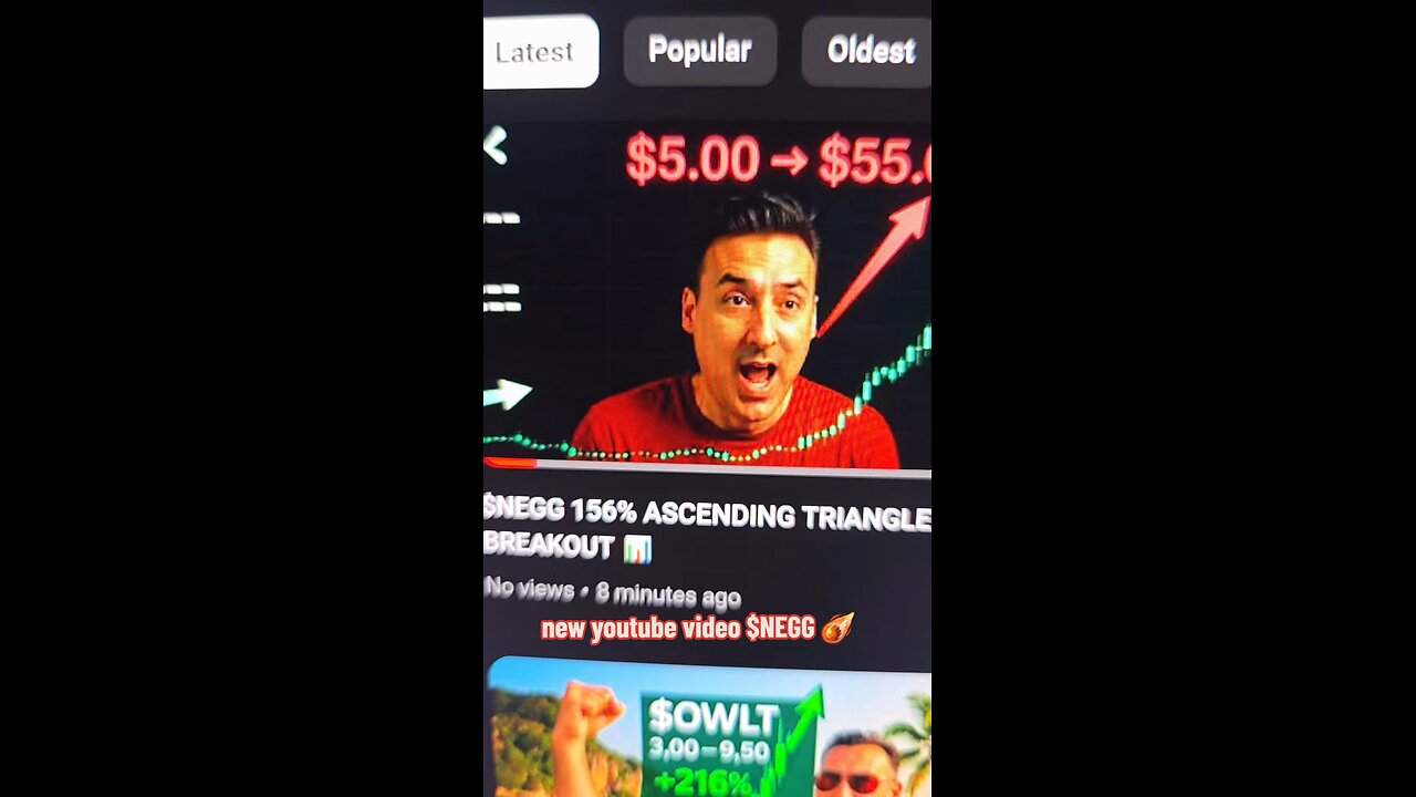 new youtube $NEGG ☄️