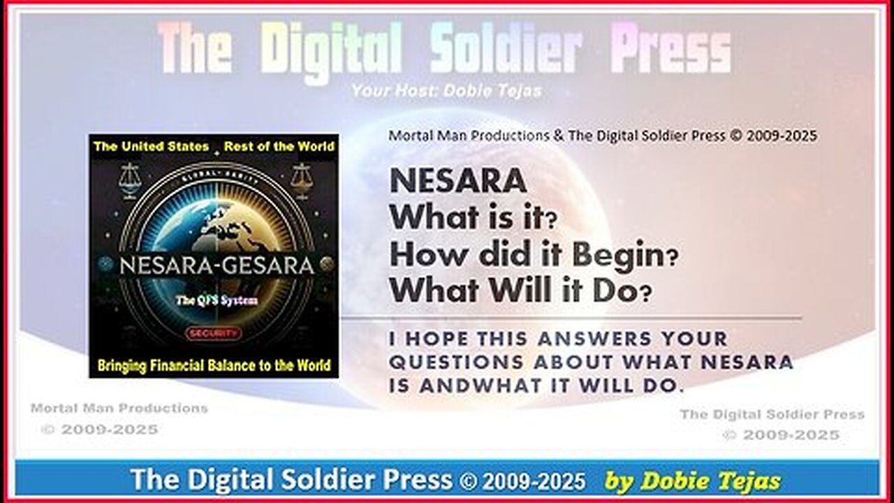 NESARA-GESARA Update 2025: What is it? How did it begin? What will it do?