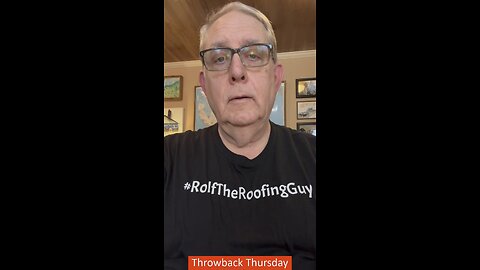 Do you want a piece of roofing history? With #RolfTheRoofingGuy #throwbackthursday #roofinghistory