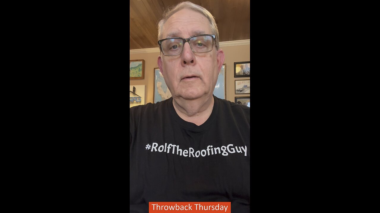 Do you want a piece of roofing history? With #RolfTheRoofingGuy #throwbackthursday #roofinghistory