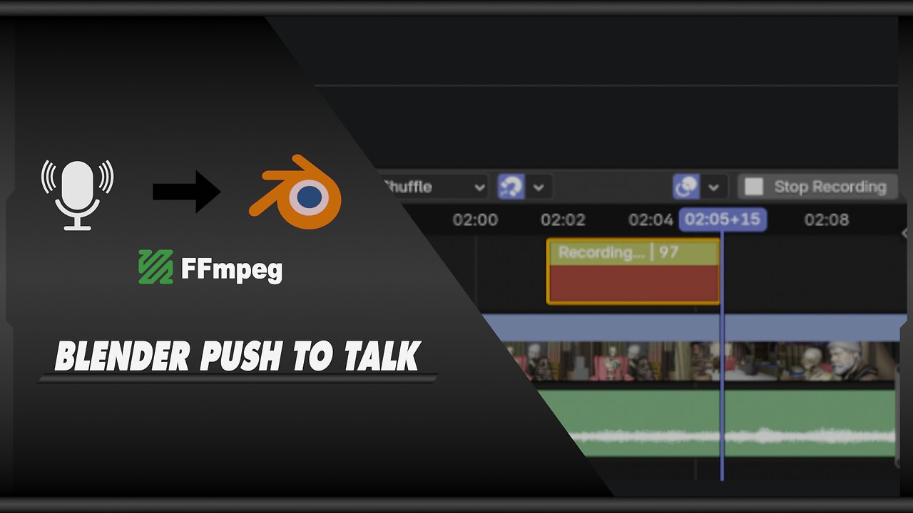 Blender Push to Talk - Record Audio in Blender