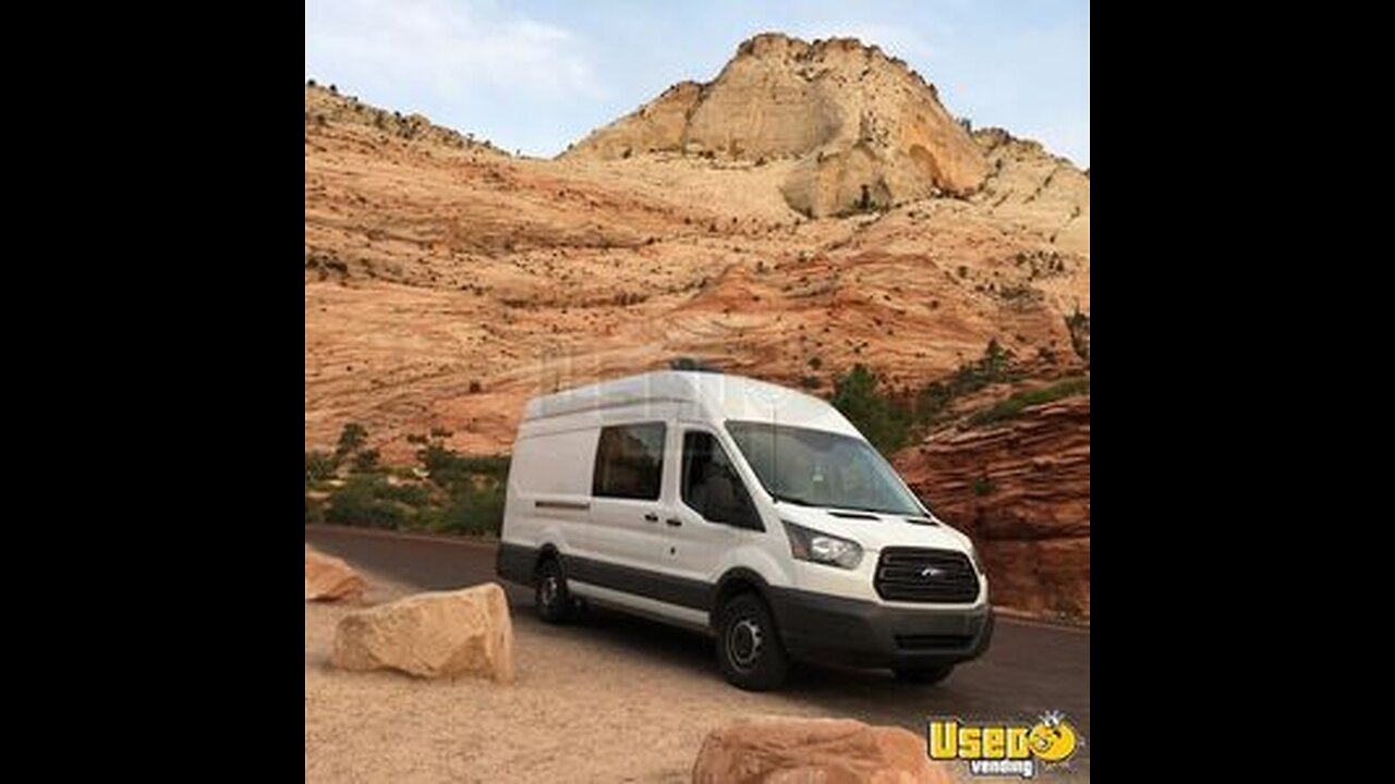 2015 Xtra Long High Roof Ford Transit Van w/ Sleeping Quarters for Retail Merchandise Transport