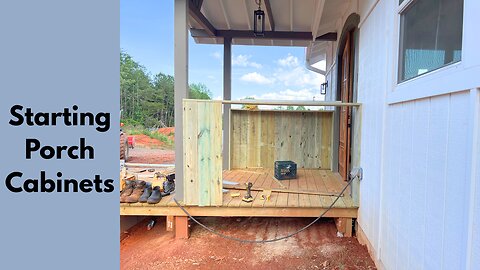Starting porch Cabinets