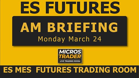 Mon ES MES Technical Analysis, Tips, Key Levels, Trading Room, & Scalping System 03/24/2025