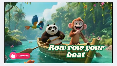 Row Row Row Your Boat | Fun Nursery Rhyme for Kids" 🚤🎶