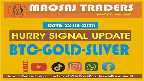 Maqsaj Traders // Forex Free Signals // 99% Perfect // Gold Sliver BTC // Today Signals 20-09-2025