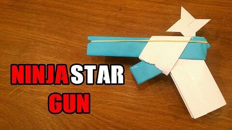 How To Make a Paper Gun That Shoots Ninja Stars - With Trigger - Origami 4D