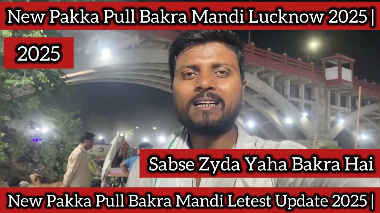New Pakka Pull Bakra Mandi Lucknow 2025 | New Pakka Pull Bakra Mandi Letest Update 2025 |