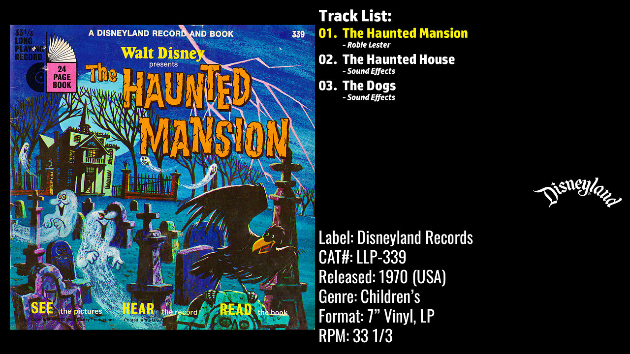 Robie Lester – Walt Disney Presents The Haunted Mansion (Full Record) – 1970 – CAT.# LLP-339