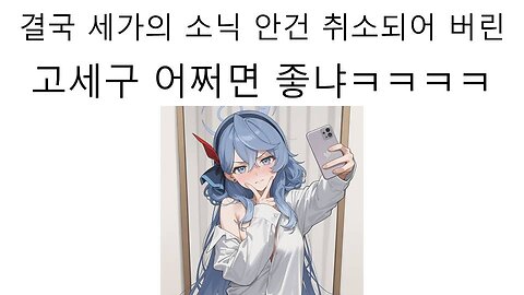 결국 세가의 소닉 안건 취소 당한 고세구ㅋㅋㅋ
