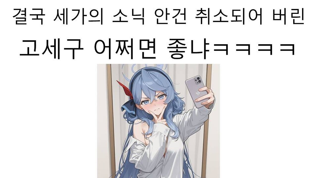 결국 세가의 소닉 안건 취소 당한 고세구ㅋㅋㅋ