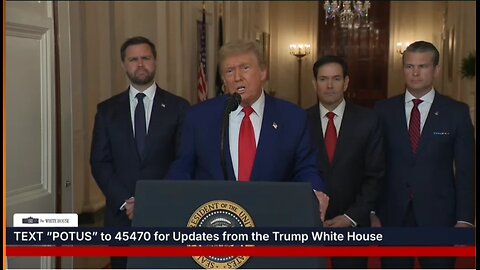 Trump's Address To The Nation In Full After Bombing Iran's Nuclear Sites