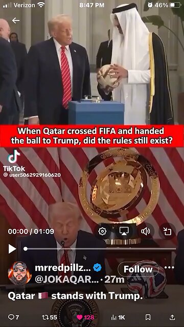 Qatar 🇶🇦 stands with Trump.