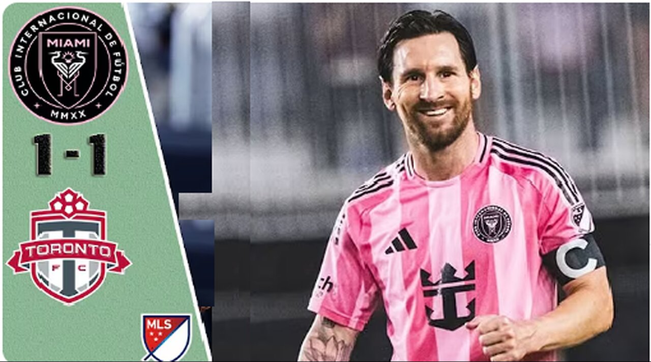 💥 Messi scores! Inter Miami 1-1 Toronto