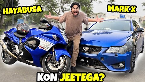 Mark X VS Hayabusa Race Lag Gayi 💨 | Kawasaki H2 Ki Entry 😱 | 180+ Speed Scene!