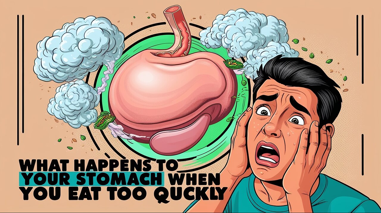 What Happens to Your Stomach When You Eat Too Fast 🤯🍽️ (Shocking Truth)