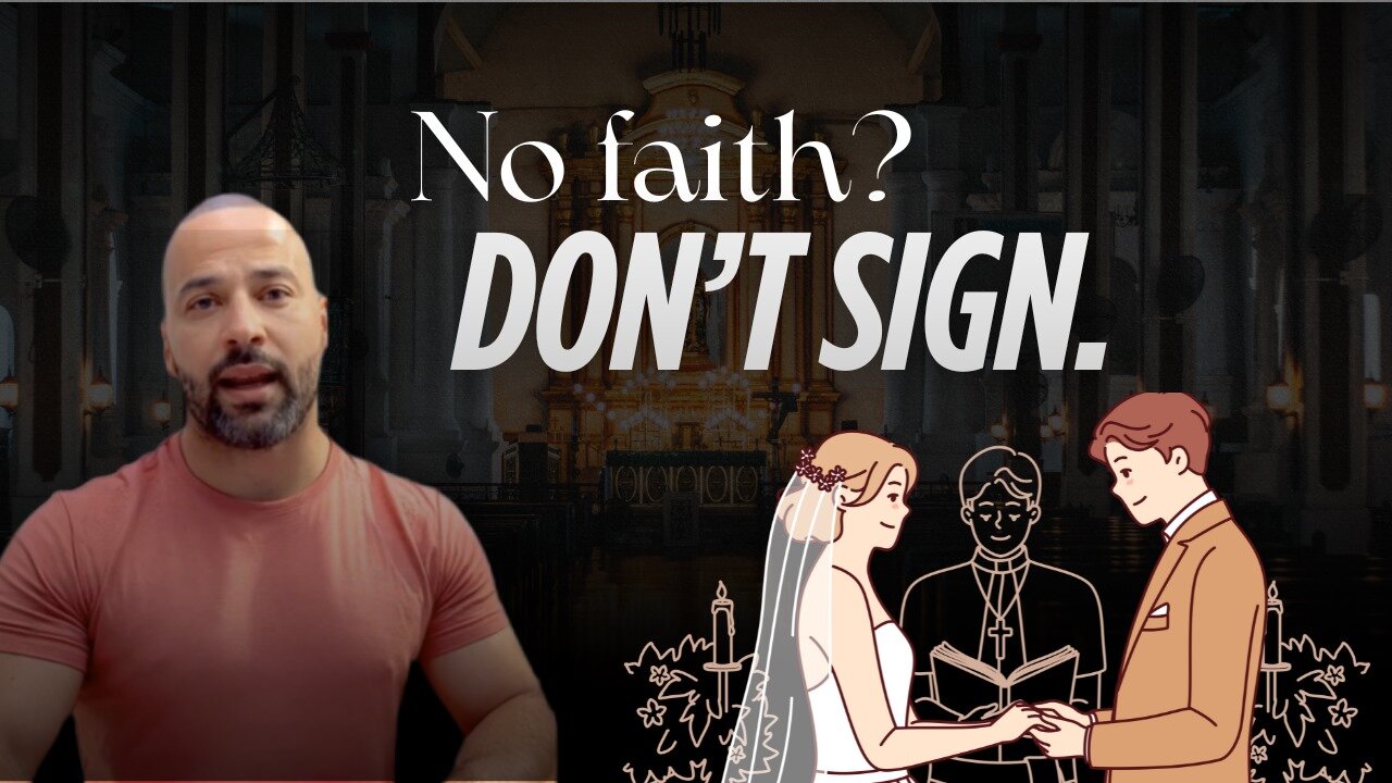 No faith? Then why gamble your assets on marriage?