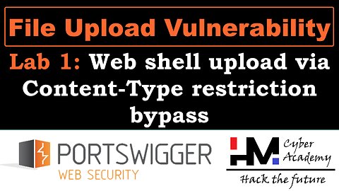 File upload 1 | Web shell upload via Content-Type restriction bypass