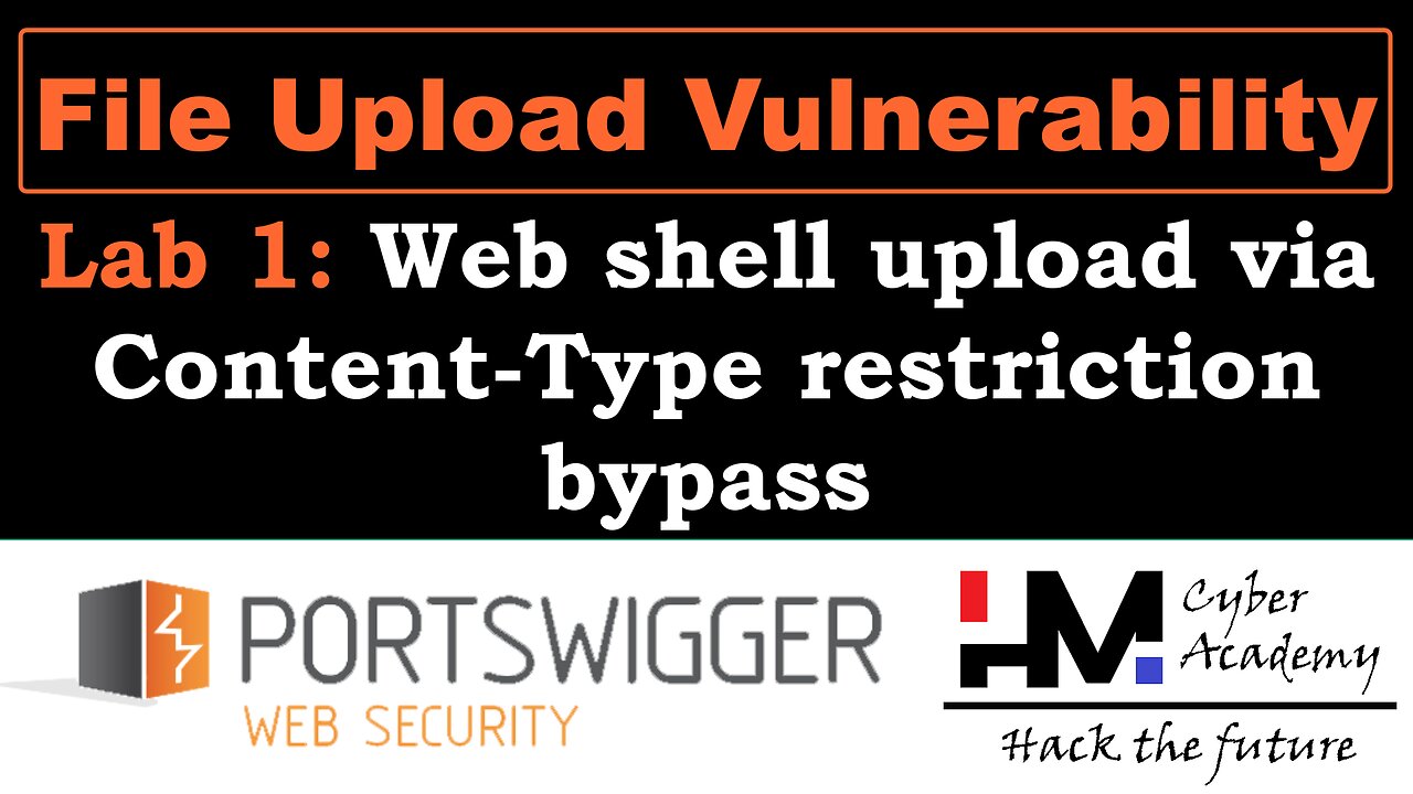File upload 1 | Web shell upload via Content-Type restriction bypass