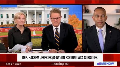 Morning Joe Asked Hakeem Jeffries About ObamaCare… It Didn't Go Well