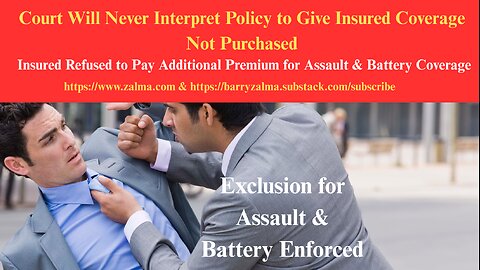 Court Will Never Interpret Policy to Give Insured Coverage Not Purchased