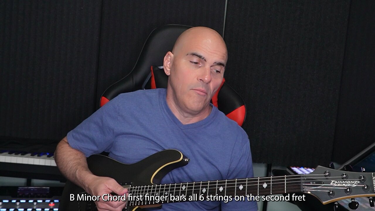 #088 A Minor Shaped Bar B Minor Chord. Quick Tips For Beginners.