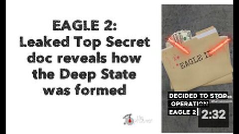 "EAGLE 2 Leak: Classified Document Unveils Formation of Deep State"