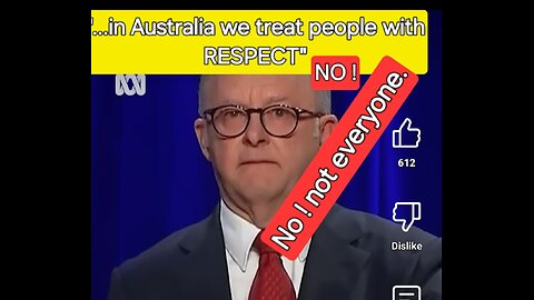 Respect People - NO ! Not Everyone, Prime Minister.