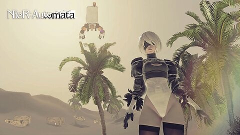 Cool Off With 2B In An OASIS | River Sounds | NieR:Automata Ambience