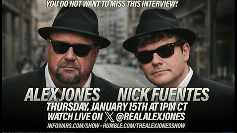 The Alex Jones Show THURSDAY LIVE SHOW STREAM 1/15/26