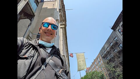 I'm waiting outside the NYPD Midtown North precinct to try and get a police report. 6/4/2025.