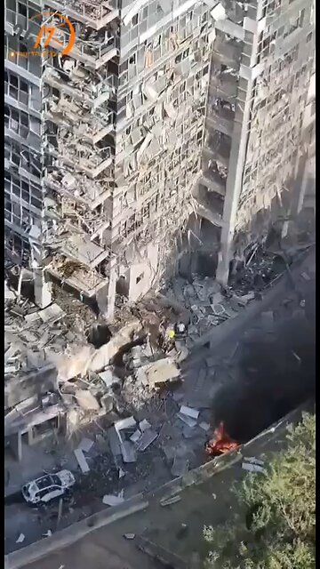 Tel Aviv Stock Exchange in Ruins — Seen From Above
