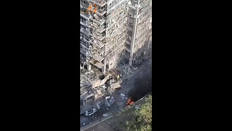 Tel Aviv Stock Exchange in Ruins — Seen From Above