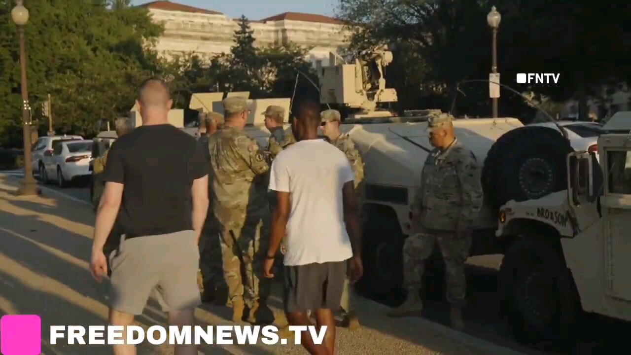 US National Guard forces were deployed overnight in Washington