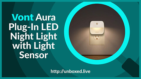 Vont Aura Plug-In LED Night Light with Light Sensor - PLUGHITZ Live Unboxed