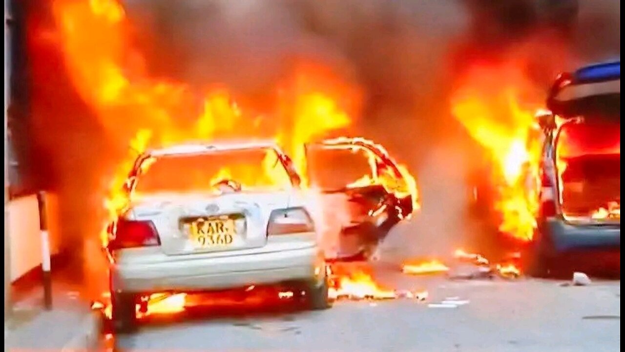Demonstration in Nairobi Kenya,Goons planted by the government