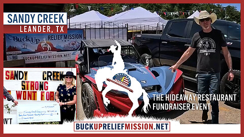 The $34,098 Hideaway Fundraiser - Sandy Creek TX Flood Victims