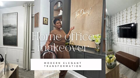 The biggest DIY I've ever Done! From basic to beautiful: Our one office reveal
