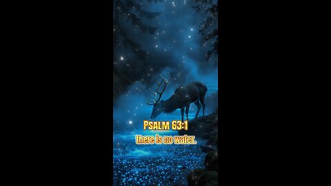 Psalm 63:1 | Does Your Soul Need Water? Drink This! 💧🦌 #worship #peace #dailybibleinspiration #god