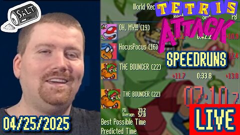 [Tetris Attack Speedruns] Friday Night Salt Mines: Really Preparing for the Rematch Edition, Doods!